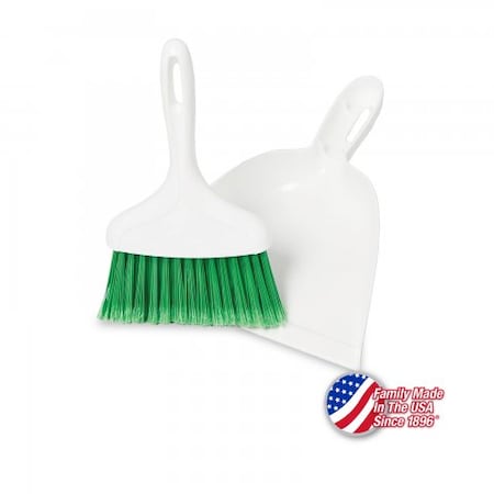 Libman Libman Commercial Dust Pan With Whisk Broom - White -, PK6 1031